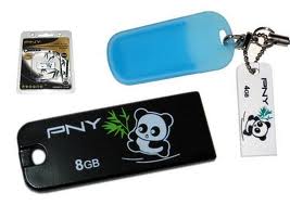 สั่งทำ PNY Panda Black USB Flash Drive ราคาโรงงาน รับทำโลโก้ สวยๆ