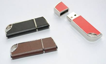 Leather USB Flash Drive Ū ͧ˹ѧ Ẻ