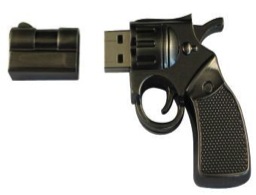 รับทำ รับผลิต Metal Flash Drive รูปปืน ราคาถูก ขายส่ง แฟลชไดร์ฟโลหะปืน เท่ๆ