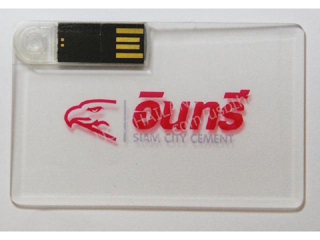 รับทำแฟลชไดร์ฟ พร้อมสกรีนโลโก้ แบบการ์ด card flash drive printed logo 3