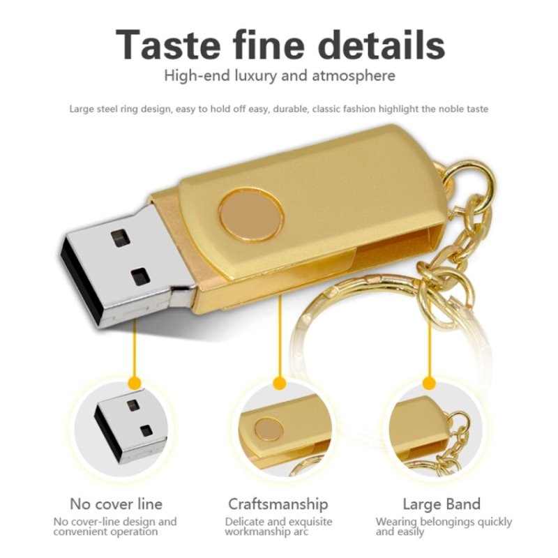 รับผลิต USB แฟลชไดร์ฟทองคำ สุดหรูหราด้วยกลิ่นอายการออกแบบ Luxury