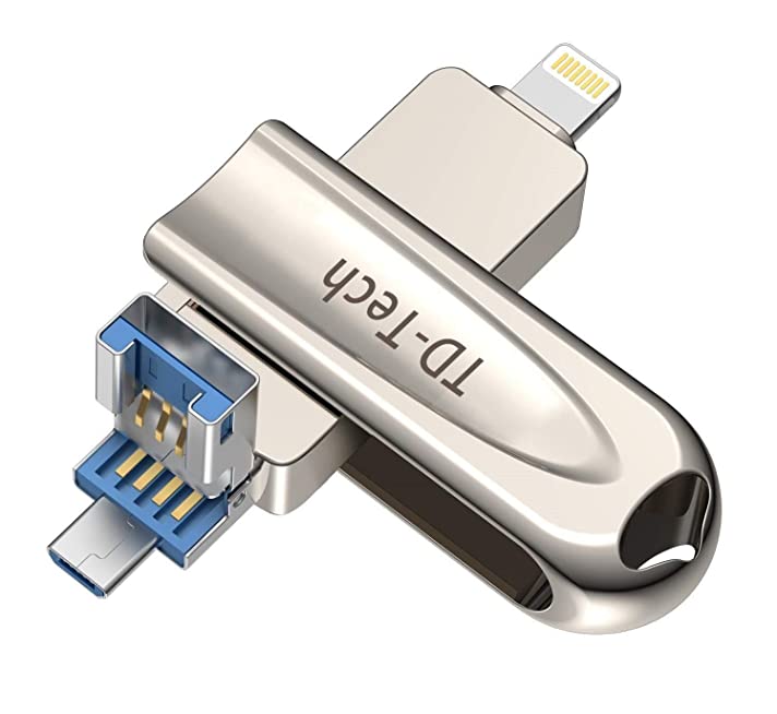 Ѻ 3in1 Memory-Stick USB-Flash-drive 128GB  Premium