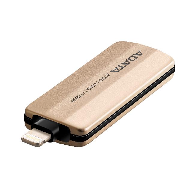 แฟลชไดร์ฟ 2 หัว Lightning OTG Flash Drive IPhone IPad สีทอง ADATA แฟลชไดร์ฟ 2 หัว Lightning OTG Flash Drive IPhone IPad สีทอง ADATA
