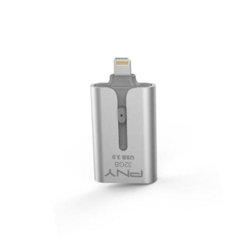 OTG Flash Drive Duo-Link 3.0 สำหรับ iPhone และ iPad จาก PNY 64GB OTG Flash Drive Duo-Link 3.0 สำหรับ iPhone และ iPad จาก PNY 64GB