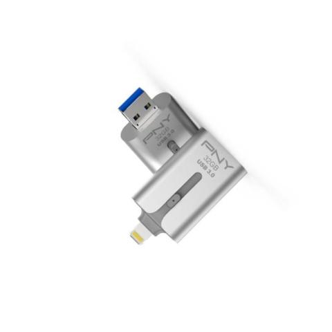 รับผลิต OTG Flash Drive Duo-Link 3.0 สำหรับ iPhone และ iPad จาก PNY 64GB รับผลิต OTG Flash Drive Duo-Link 3.0 สำหรับ iPhone และ iPad จาก PNY 64GB