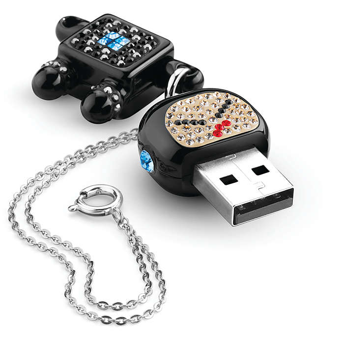 แฟลชไดร์ฟการ์ตูน ติดคริสตัล Robot Crystal USB Memory Key 2GB แฟลชไดร์ฟการ์ตูน ติดคริสตัล Robot Crystal USB Memory Key 2GB