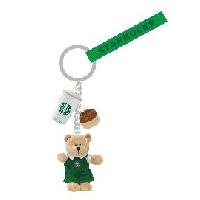 พวงกุญแจยางหยอดน้องหมี Starbucks ผลิตพวงกุญแจ พรีเมี่ยม ราคาโรงงาน