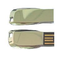 Metal USB Flash Drive แฟลชไดร์ฟแบบเหล็ก ผลิตจากโลหะสีเงิน สกรีนโลโก้