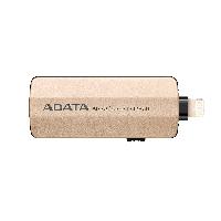 รับผลิต แฟลชไดร์ฟ 2 หัว Lightning OTG Flash Drive IPhone IPad สีทอง ADATA