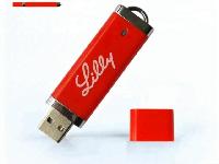 รับผลิต แฟลชไดร์ฟพร้อมสกรีนโลโก้ ราคาขายส่ง flash drive ยาง Soft PVC สีแดง